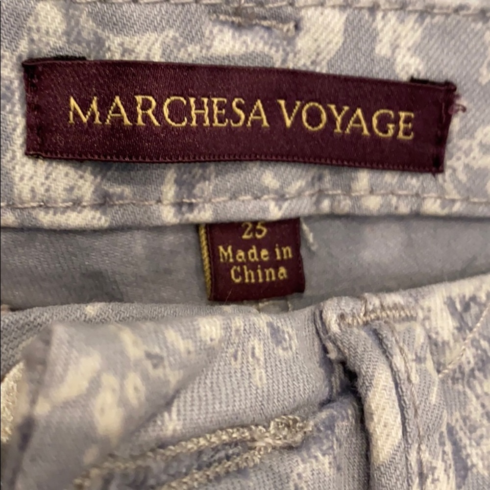 Marchesa Notte Patterned Denim View 2